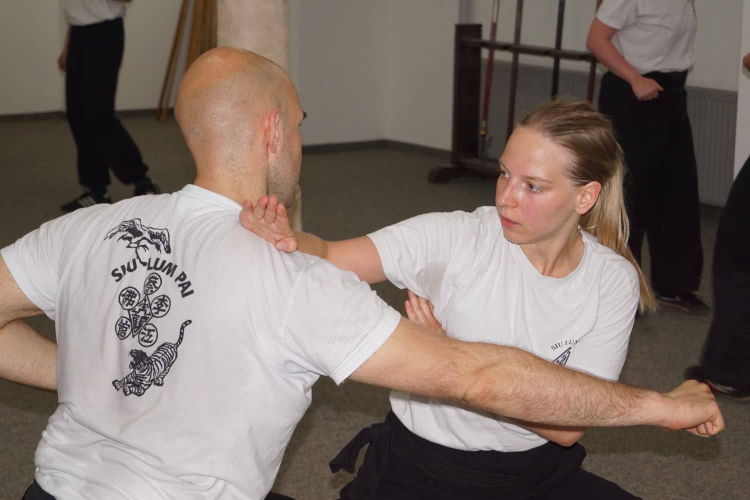 Frauen Kung Fu Training